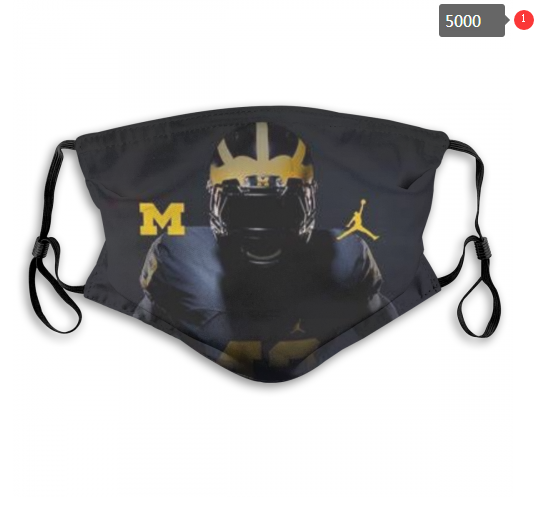 NCAA Michigan Wolverines #15 Dust mask with filter